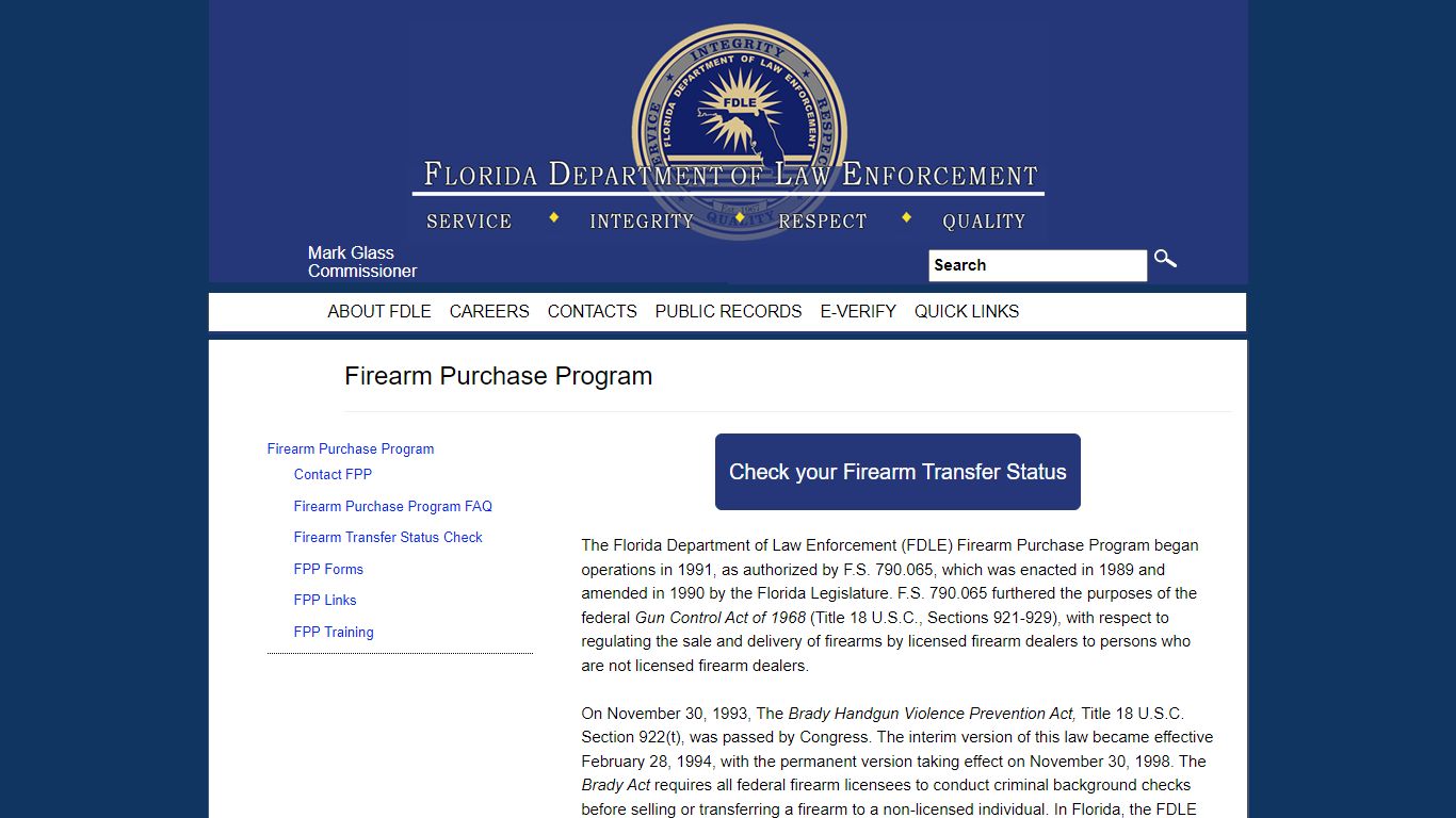 Firearm Purchase Program